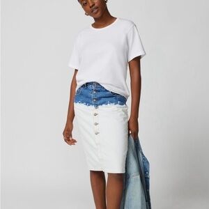 NWT URBAN OUTFITTERS Urban Renewal Eddie Bauer Blue Denim Skirt